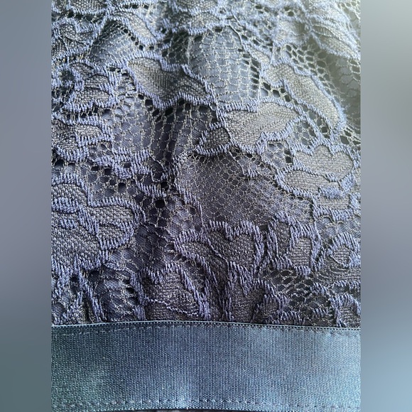 EUC Navy Elegant Chiffon Handkerchief Dress - Picture 6 of 7